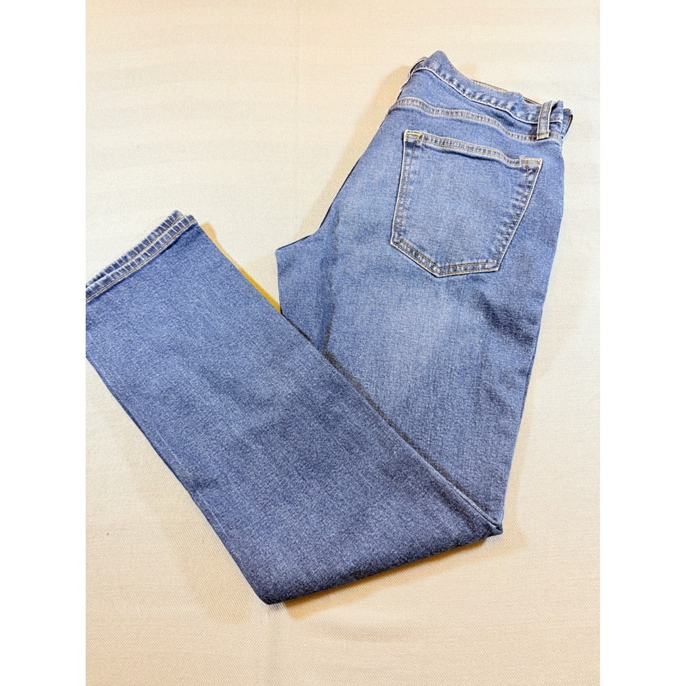 Old Navy Mens Straight Built-In Flex Jeans Medium Wash Blue Denim 32x32 1928